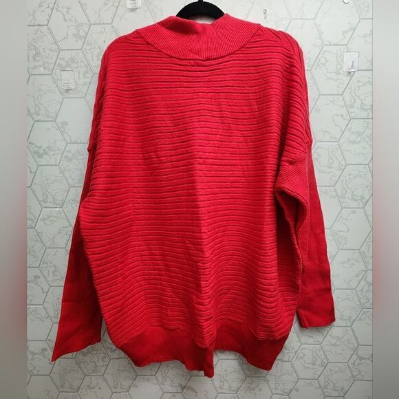 Nwt Time and Tru Women's Soft Oversized V-Neck Sweater, Size XL - Picture 7 of 8